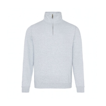 Sophomore 1/4 Zip Sweater JH046 -Sophomore 1/4 Zip Sweater JH046 - Heather grey