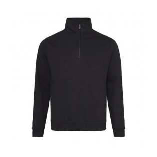 Sophomore 1/4 Zip Sweater JH046 - Jet black