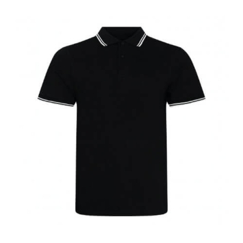 Stretch Tipped Polo JP003 - Black white