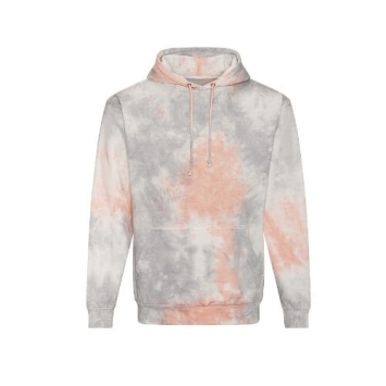 Tie-DYe Hoodie JH022 - Grey Pink Marble