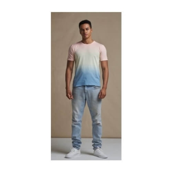 Tie-Dye T JT022 - Pastel Sunset Dip - model