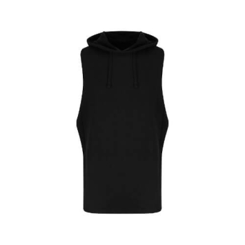 Urban Sleeveless Muscle Hoodie JC053 - Jet black