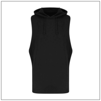 Urban Sleeveless Muscle Hoodie JC053 Jet black