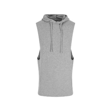 Urban Sleeveless Muscle Hoodie JC053 - Sports grey