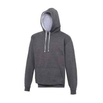 Varsity Hoodie JH003 Charcoal Heather Grey