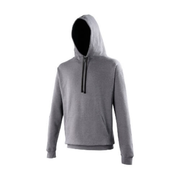 Varsity hoodie JH003 - Charcoal Jet black.