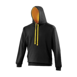 Varsity hoodie jetblack-gold JH003