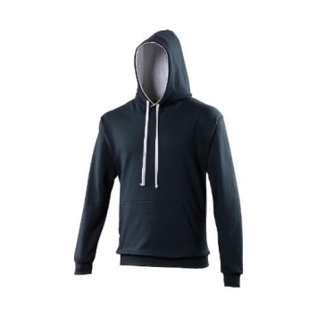 Varsity hoodie JH003 - French navy Heather grey.