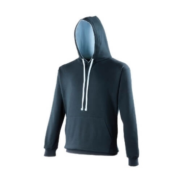 Varsity hoodie JH003 - Fench navy Sky blue.