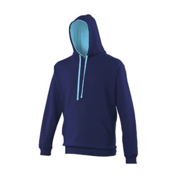 Varsity hoodie JH003 - Oxford navy Hawaiian bleu.