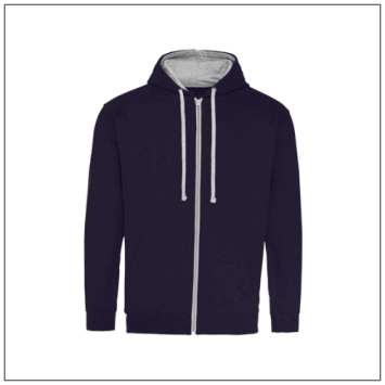 Varsity Zoodies JH053 New french navy Heather grey.