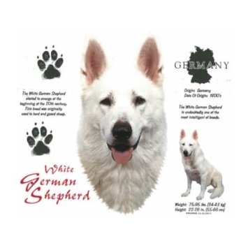 White German Shepherd t-shirt