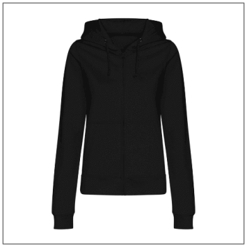 Women's College Zoodie JH050F Deep Black.
