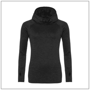 Girlie Cool Cowl Neck Top – Stijlvol sportshirt met col