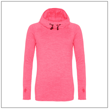 Girlie Cool Cowl Neck Top – Stijlvol sportshirt met col