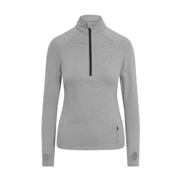 Womans Cool Flex Zip Top JC035 -Silver grey