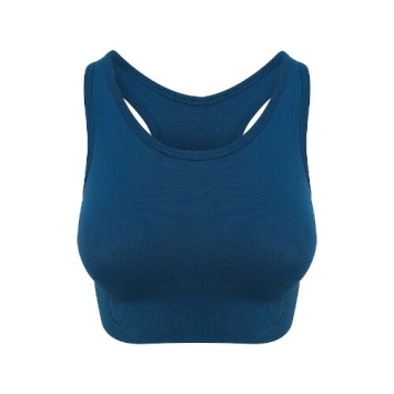 Womans Cool Seamless Crop Top JC166 - Ink blue