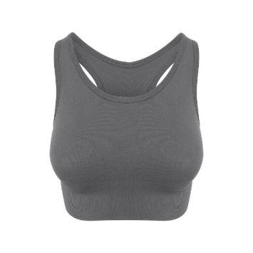 Womans Cool Seamless Crop Top JC166 - Iron grey