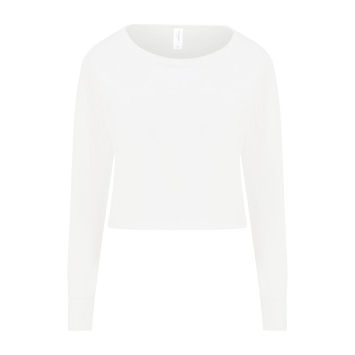 Woman\'s Cropped Sweat JH035 - Arctic White