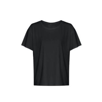 Woman's open back T JC013 - Jet black.