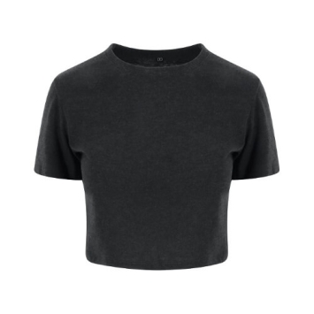 Womans TRI-BLEND Cropped T JT006 - Heather black
