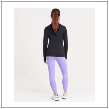 Womens Cool Contrast Zoodie JC058 - model achterkant