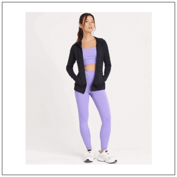 Womens Cool Contrast Zoodie JC058 - model voorkant