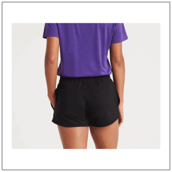 Woman's Cool Jog Short JC074 - model achterkant