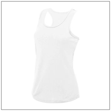Woman's Cool Vest JC015 - Arctic white. Artic White.