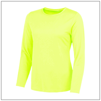 Women's Long Sleeve Cool T Electric yellow JC012