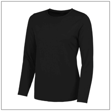 Women's Longsleeve Cool t JC012 Jet Black