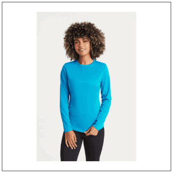 Women's Long Sleeve Cool T JC012 - model voorkant