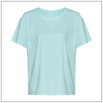 Woman’s Open Back T – Dames sportshirt met open rug