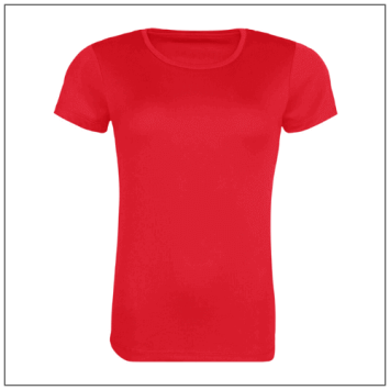 Women's Recycled Cool T JC205 - Fire red.