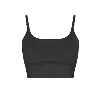 Women's Recycled Tech Sports Bra JC217 - Jet black.