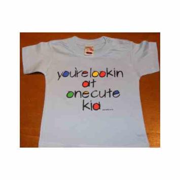 You are looking at one cute kid baby tshirt