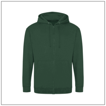 Bottlegreen unisex zoodie van bbshirts.