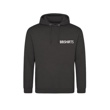 Zwarte hoodie bedrukt met naam - BBshirts.nl